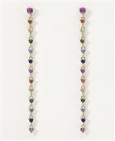 Orecchini Mabina Donna LONG NIGHT in Argento Zircone 563516 - 563516